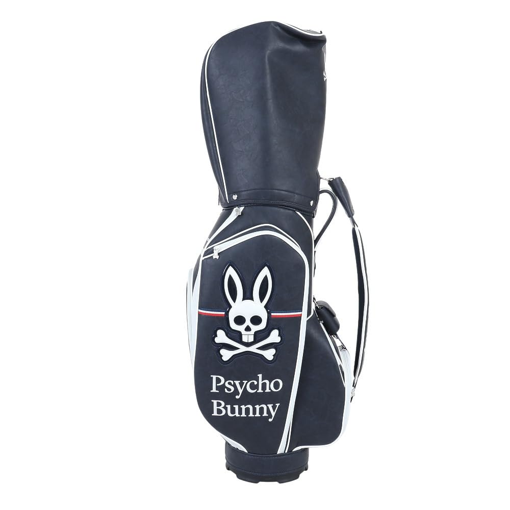 サイコバニー キャディバッグ ゴルフバッグ 9.5型 6分割 ネイビー